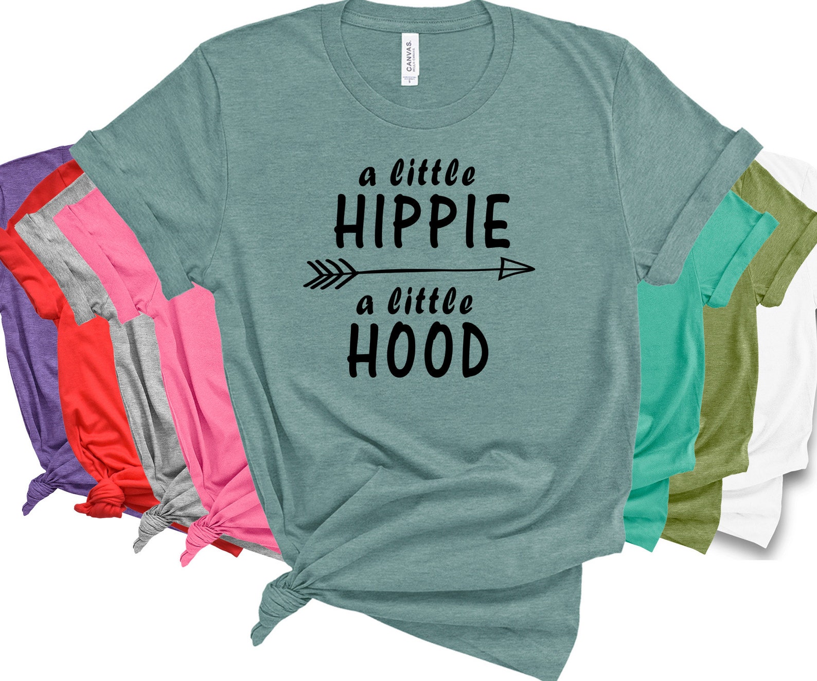 A Little Hippie A Little Hood Shirt Fashion Casual Ladies - Etsy