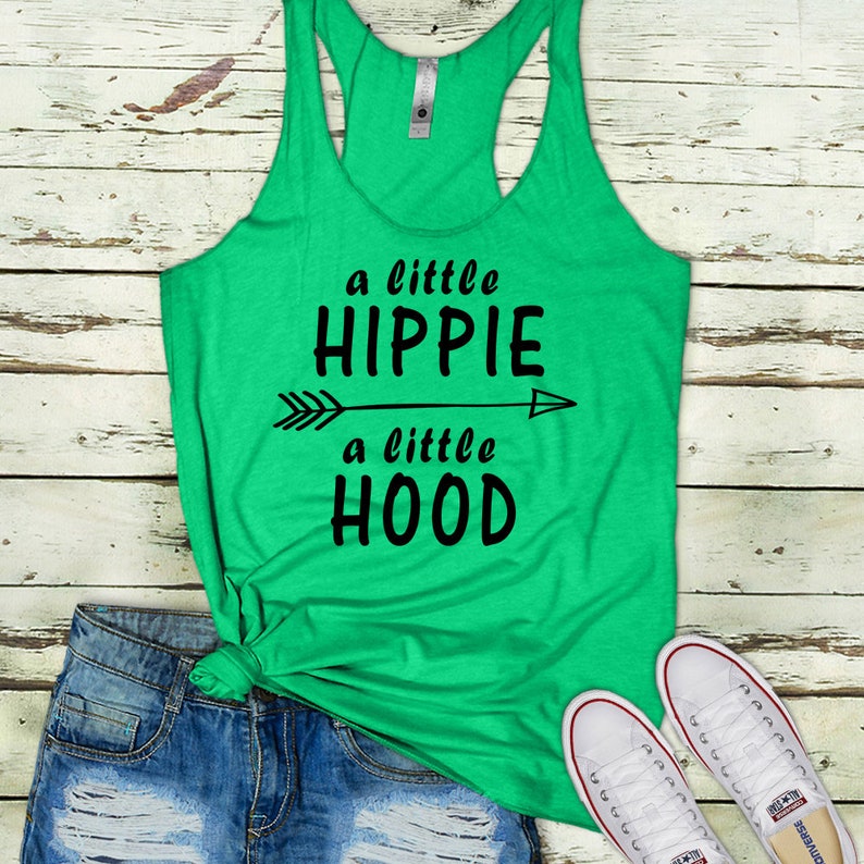 A Little Hippie A Little Hood Women's Racerback Tank Beach - Etsy