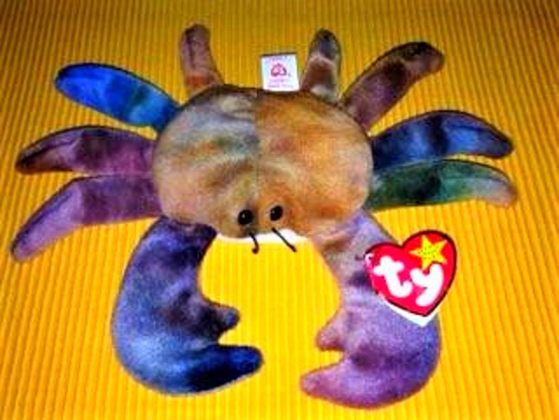 claude the crab beanie baby tag errors