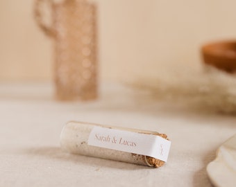 Tube of fleur de sel with Rosemary - Personalized