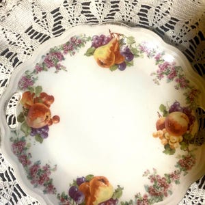 Vintage porcelain fruit plater