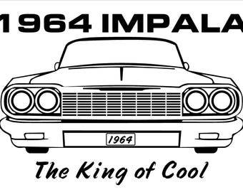 1964 impala Man Cave or Garage Banner