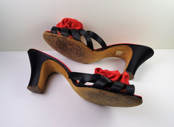 Mid century Boudoir Slippers - image 5