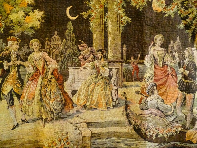 Vintage Belgium Tapestry - Etsy