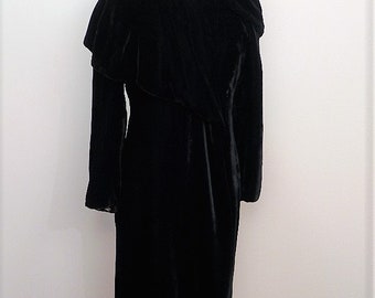 1940's velvet opera coat