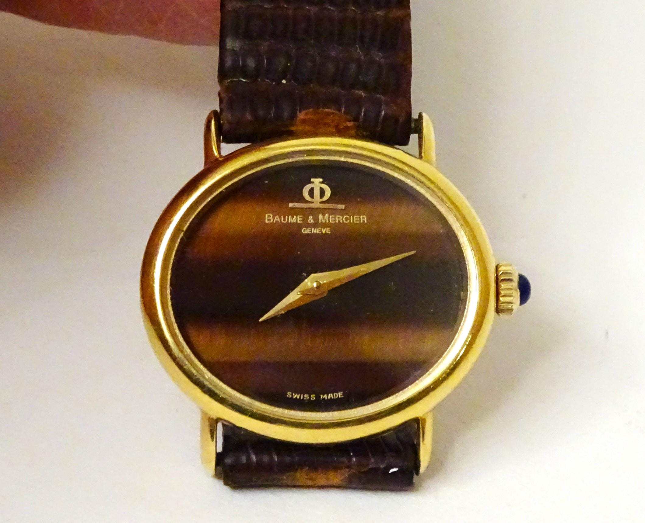 Baume & Mercier ★ゴールド 腕時計 Baume & Mercier Genève - Vintage Thin Men's Manual Winding