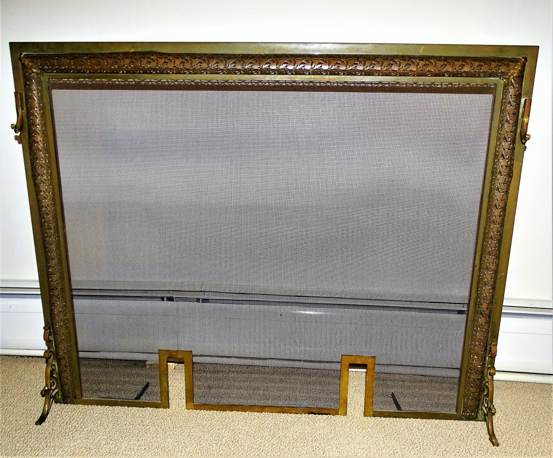 Vintage Fireplace Screen Etsy