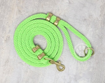 Newport Collection Marine Rope Leash - Lime Pop