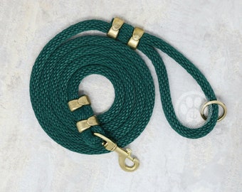 Newport Collection Marine Rope Leash - Forest