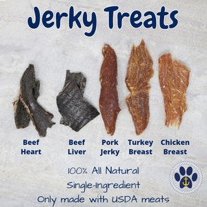 Jerky Treats for Dogs and Cats - High Value & Single Ingredient! 4oz Bag