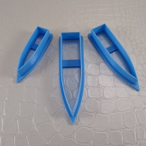 Polymer Clay Tribal Shield Cutters, Set of 3, 1 3/4x3/8, 2 1/4x4/8, and 2 3/4x5/8 Sizes for Unique Layered Effects, Polymer Artist Gift