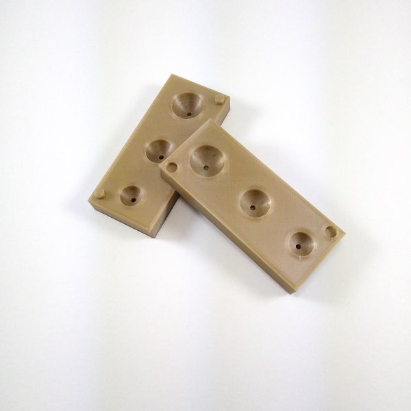 Cleanly Ream Holes in Beads. Bead Hole Piercing Tool for 6, 8, 10 mm Round Beads, Center Hole Placement For Polymer Clay Beads