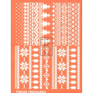 Polymer Clay Silkscreen Christmas Sweater Duo Trees, Tonja&#39;s Treasures Silkscreen Made in USA, Polymer Artist Gift