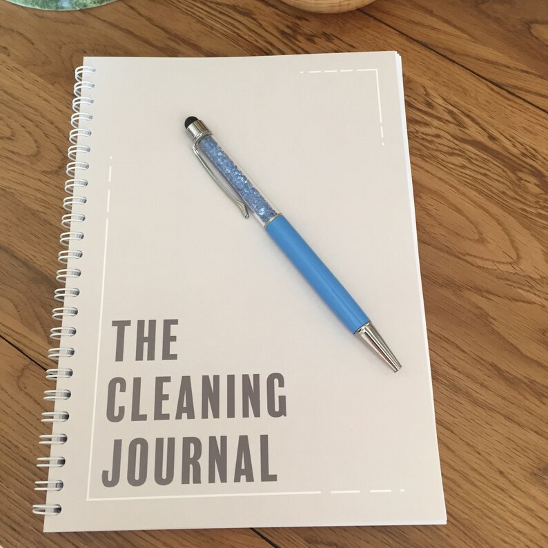 The Cleaning Journal Daily Planner Organiser Lists Diary Etsy