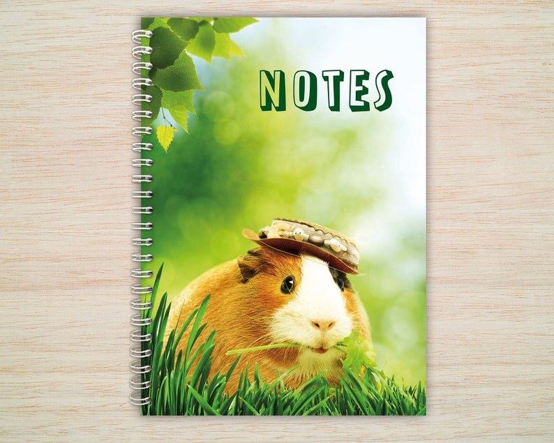 Guinea Pig Notebook Plain or Lined Paper Notepad Lists Notes Etsy UK