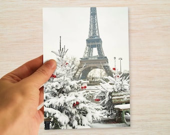 1 X Greeting Card - Merry Christmas Winter Night Stars Snow - View #9