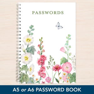 Small Password Book Little Password Notebook A6 A5 A Z Mini Password Organiser pocket size book holds 168 password Best Gifts for Her