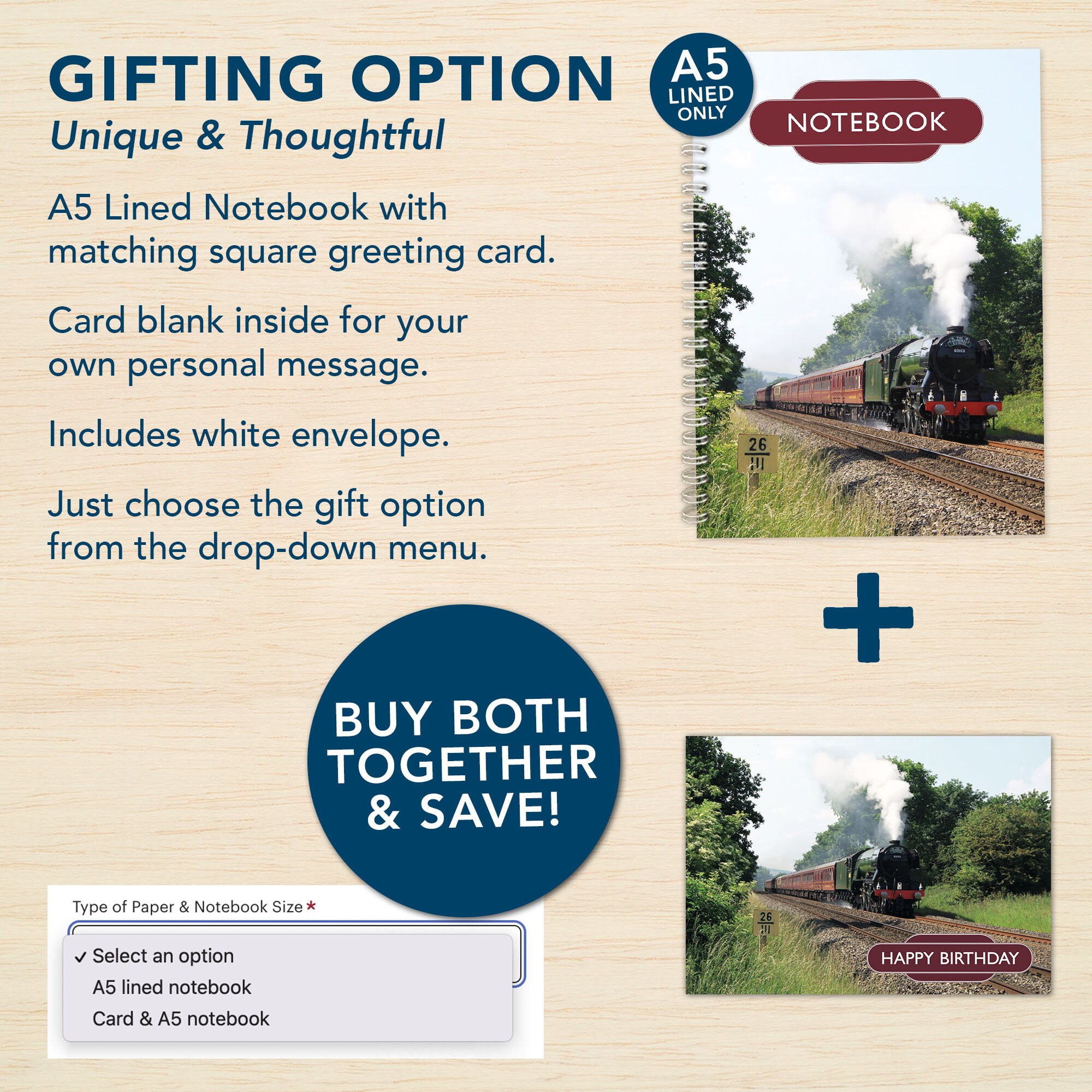 Train Conductor Notebook Example Train Spiral Notebook A4 Notebook A5 Notebook A6 Plain Lined Flying ...