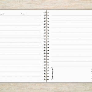 May include: A blank, lined notebook with a spiral binding. The notebook has the words "REFLECTION" printed on the spine and "*****" printed on the right page.