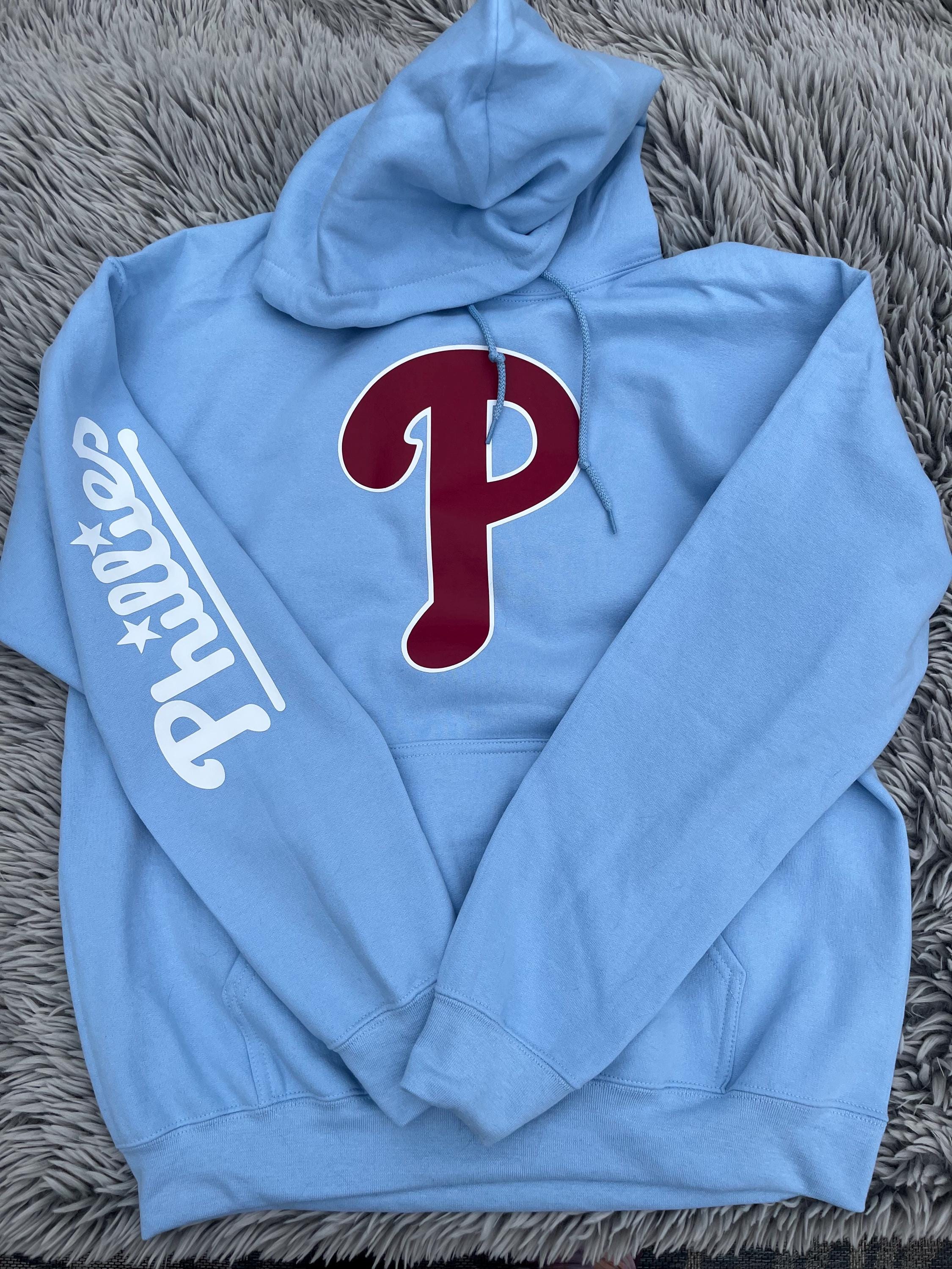 Vintage Phillies Hoodie: Light Blue Baseball Gear - Etsy