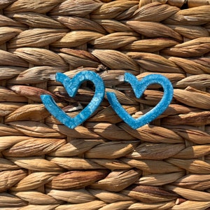 Resin Heart Earrings