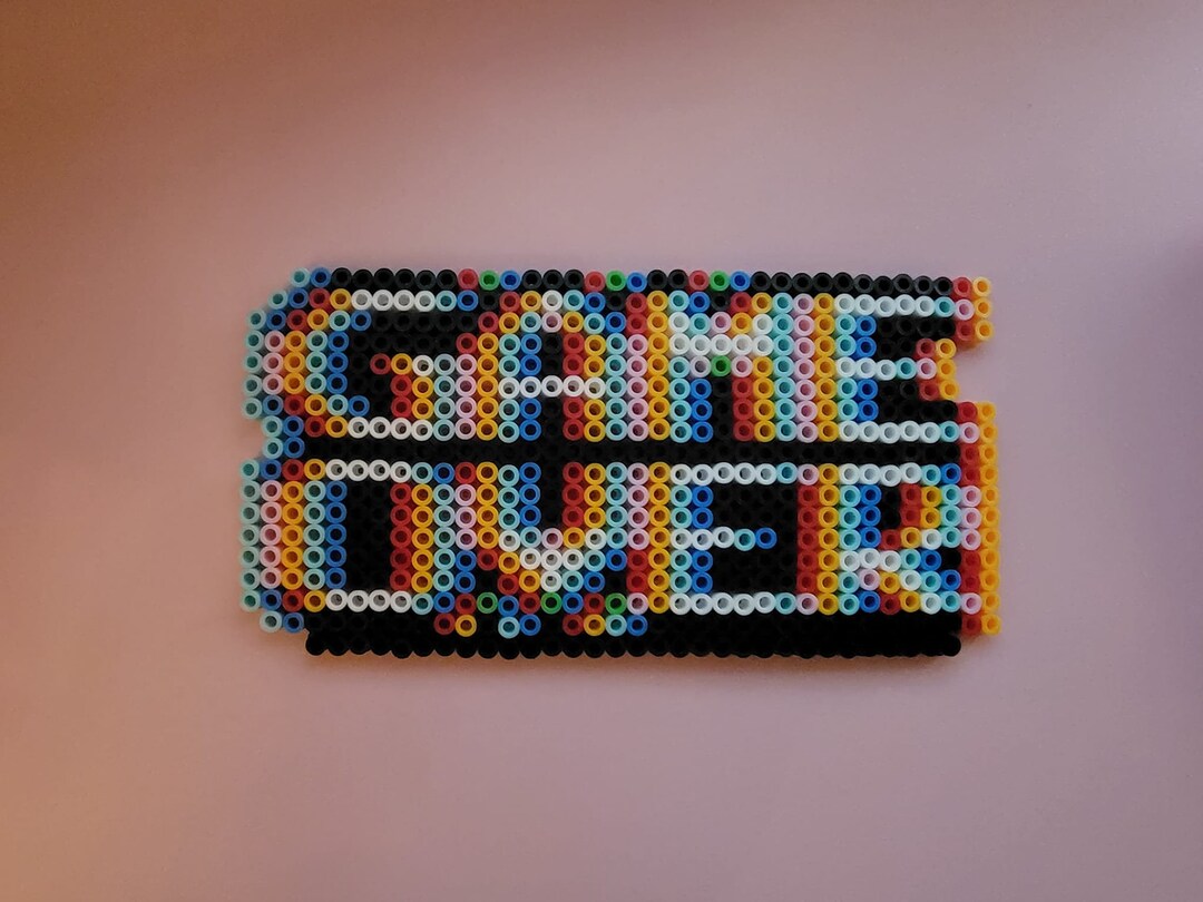 Game Over Perler Etsy