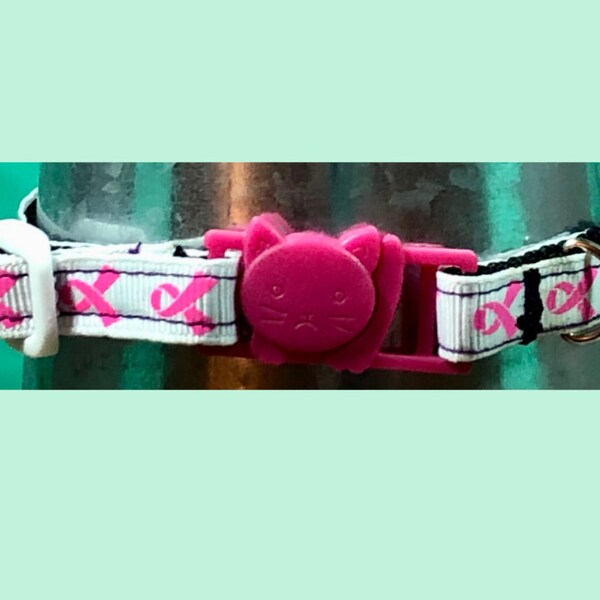 Breast Cancer Awareness Cat Collar #3