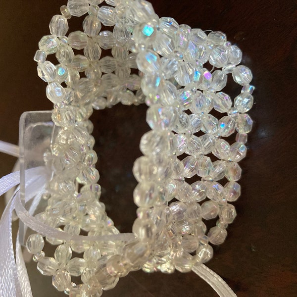 Wrist Corsage Clear Bracelet Wedding Flowers