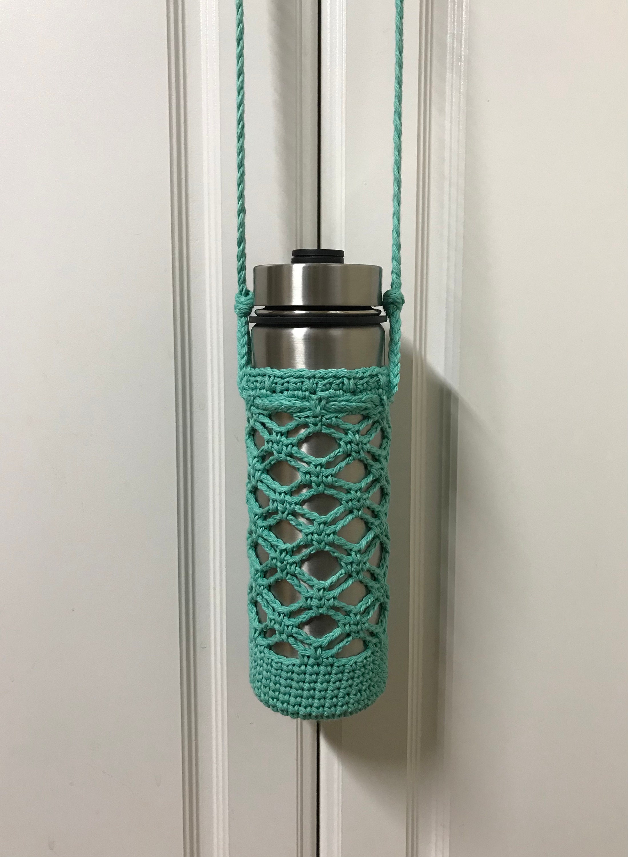 Handmade crochet water bottle holder/ Crochet water bottle Etsy