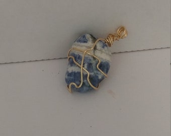 Lapis Lazuli Gold Wrapping