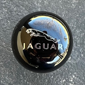 Pomo de la palanca de cambios Jaguar, color verde británico de carreras opalescente, gris grafito o negro piano con emblema incrustado XJ6 XJS XJ8 XK8 XJR XKR S-Type