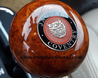 JAGUAR WOOD SHIFT KNOB JAGUAR XJS WOODWORK JAGUAR CONSOLES-SHIFT KNOBS