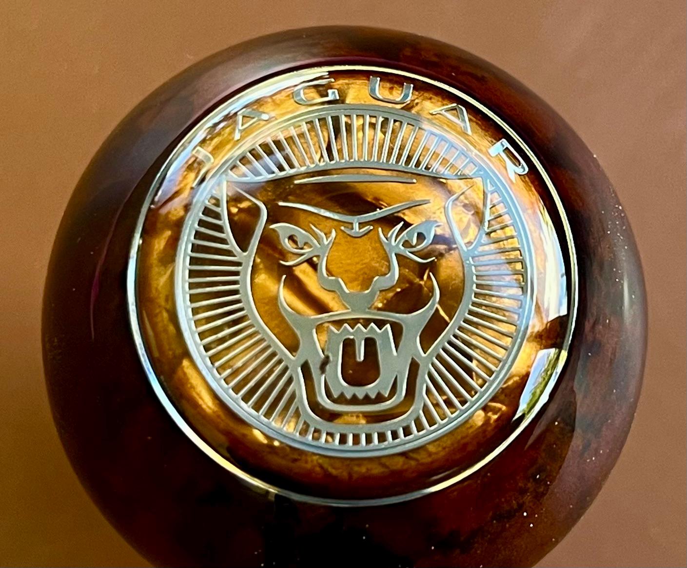 Jaguar Pearl Inlay Wood Gear Shift Knob XJ6 XJS XJ8 XK8 S-type X Jaguar Pearl Inlay Wood Gear Shift Knob XJ6 XJS XJ8 XK8 S-type X