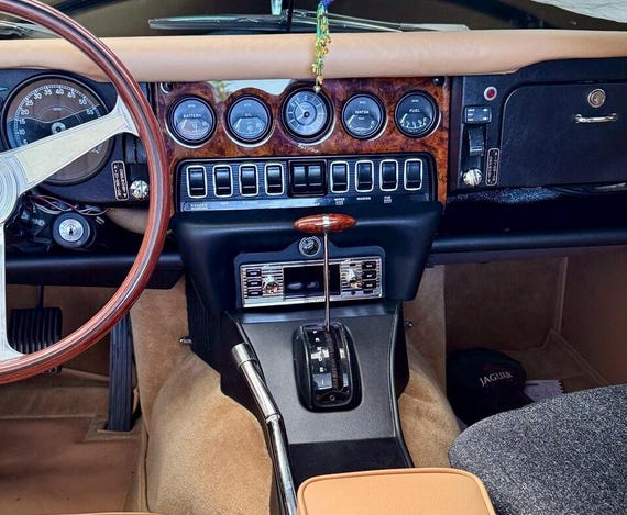 Jaguar E-type Walnut Burl Dashboard Instrument Panel 1968-1974