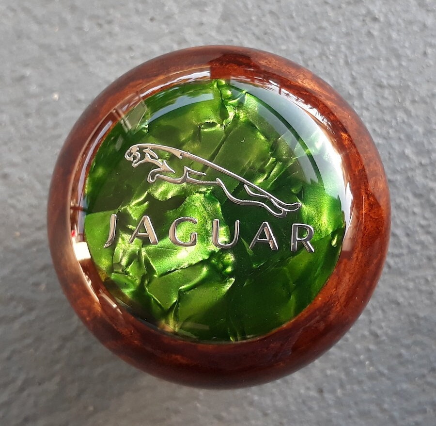 Jaguar Pearl Inlay Wood Gear Shift Knob XJ6 XJS XJ8 XK8 S-type X