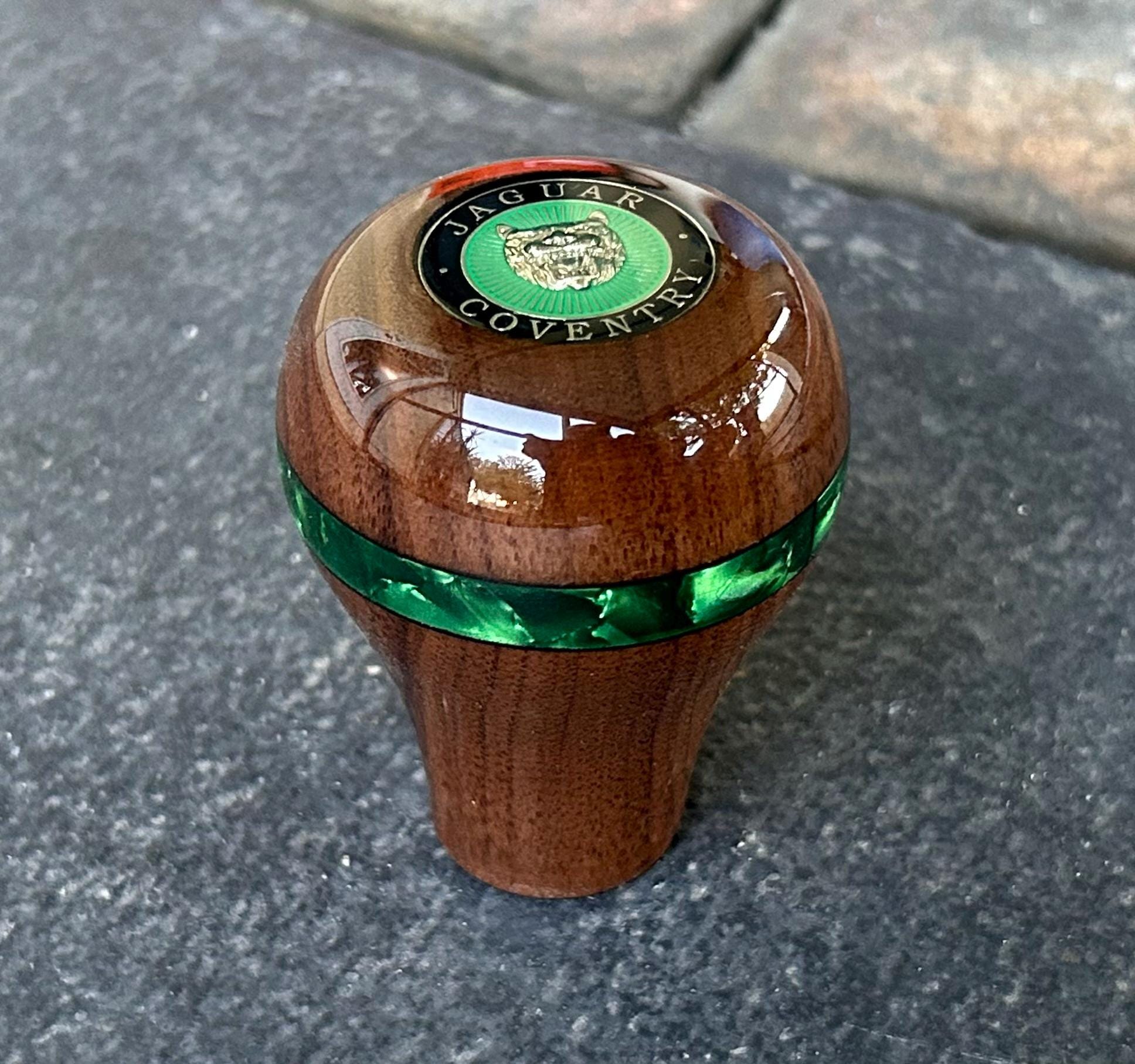 Jaguar Pearl Inlay Wood Gear Shift Knob XJ6 XJS XJ8 XK8 S-type X