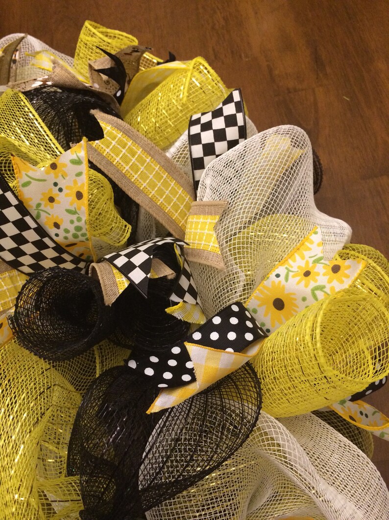 Summer Wreath Bee wreath Honey Wreath Honey Bee wreath Bumble Bee Wreath Summertime Wreath Queen Bee Wreath,Bee Decor Thankful Wreath