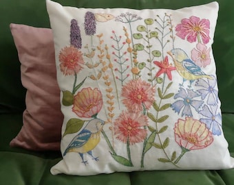 embroidery cushion