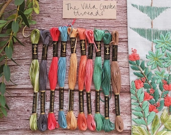 Villa Garden Embroidery Thread Pack: 10 Anchor Cotton Skeins