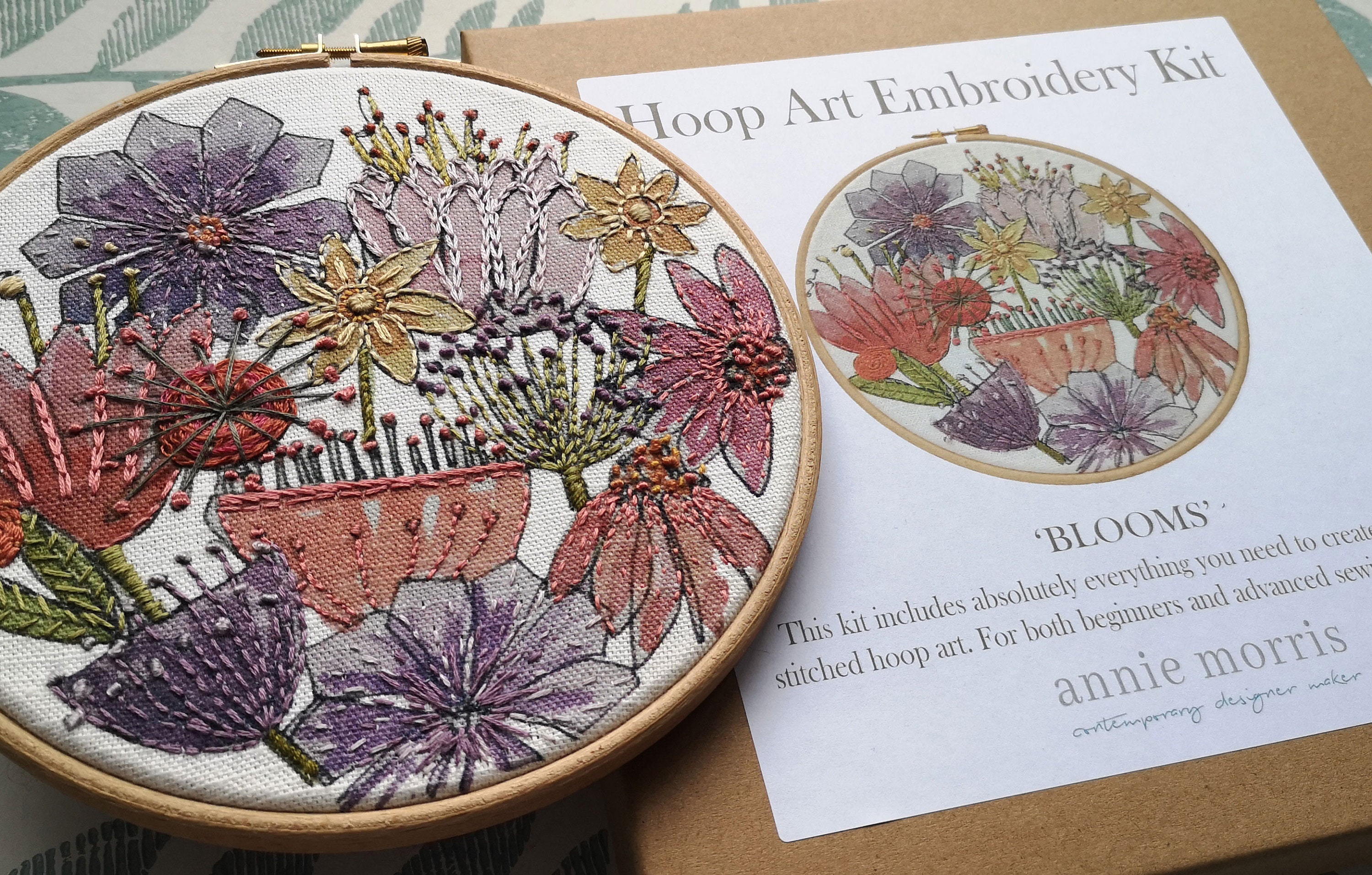 Botanical Embroidery Kit Etsy