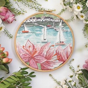 Regatta Coastal Embroidery PDF Pattern