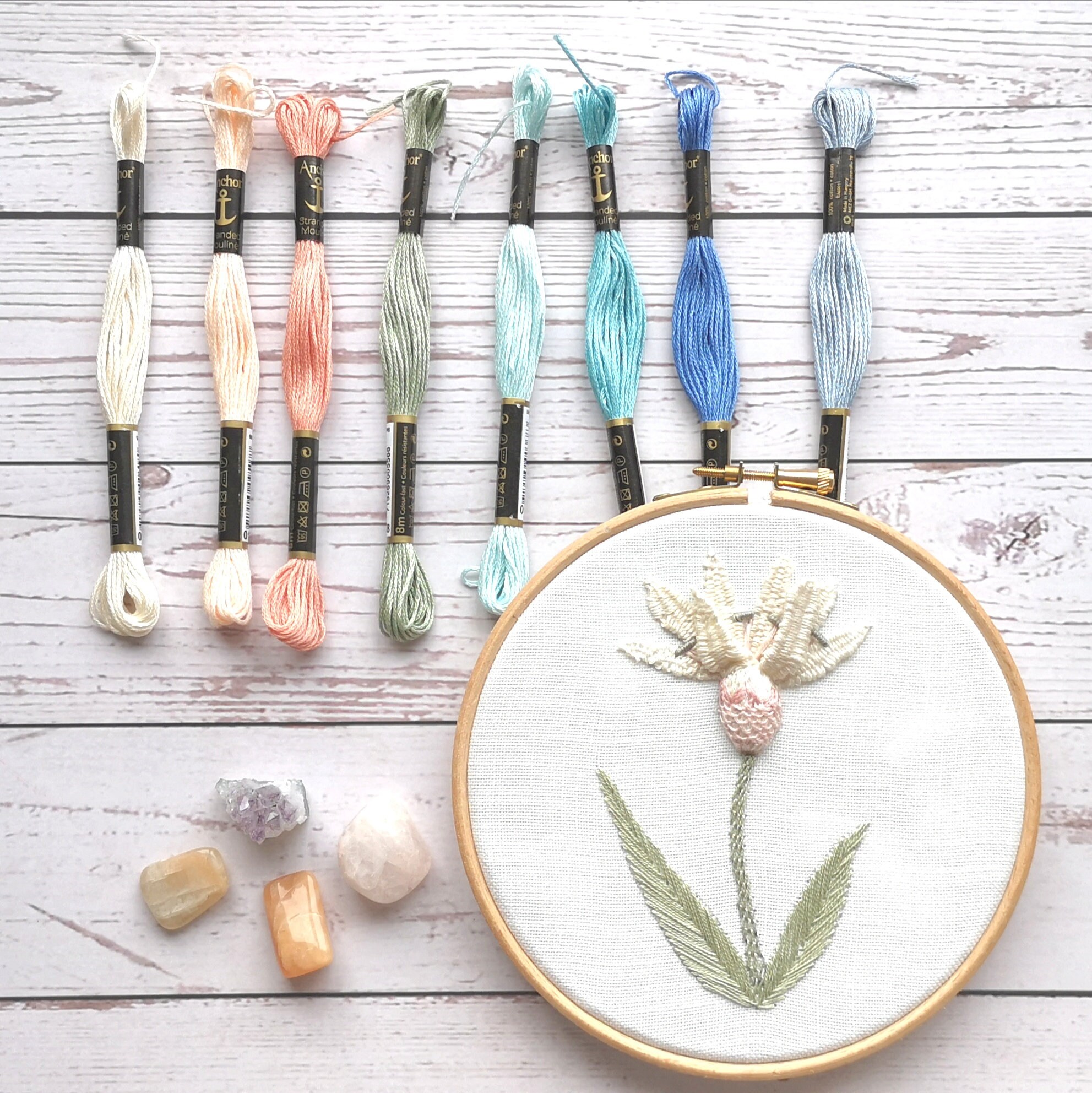 Faded Beauty Hand Embroidery Thread Pack - Etsy