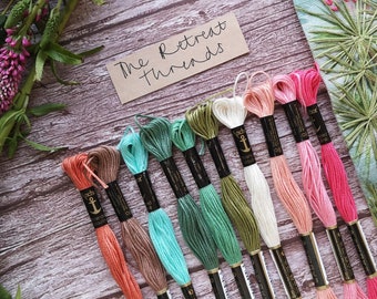 Anchor Embroidery Thread Pack: Retreat Palette, 10 Cotton Skeins