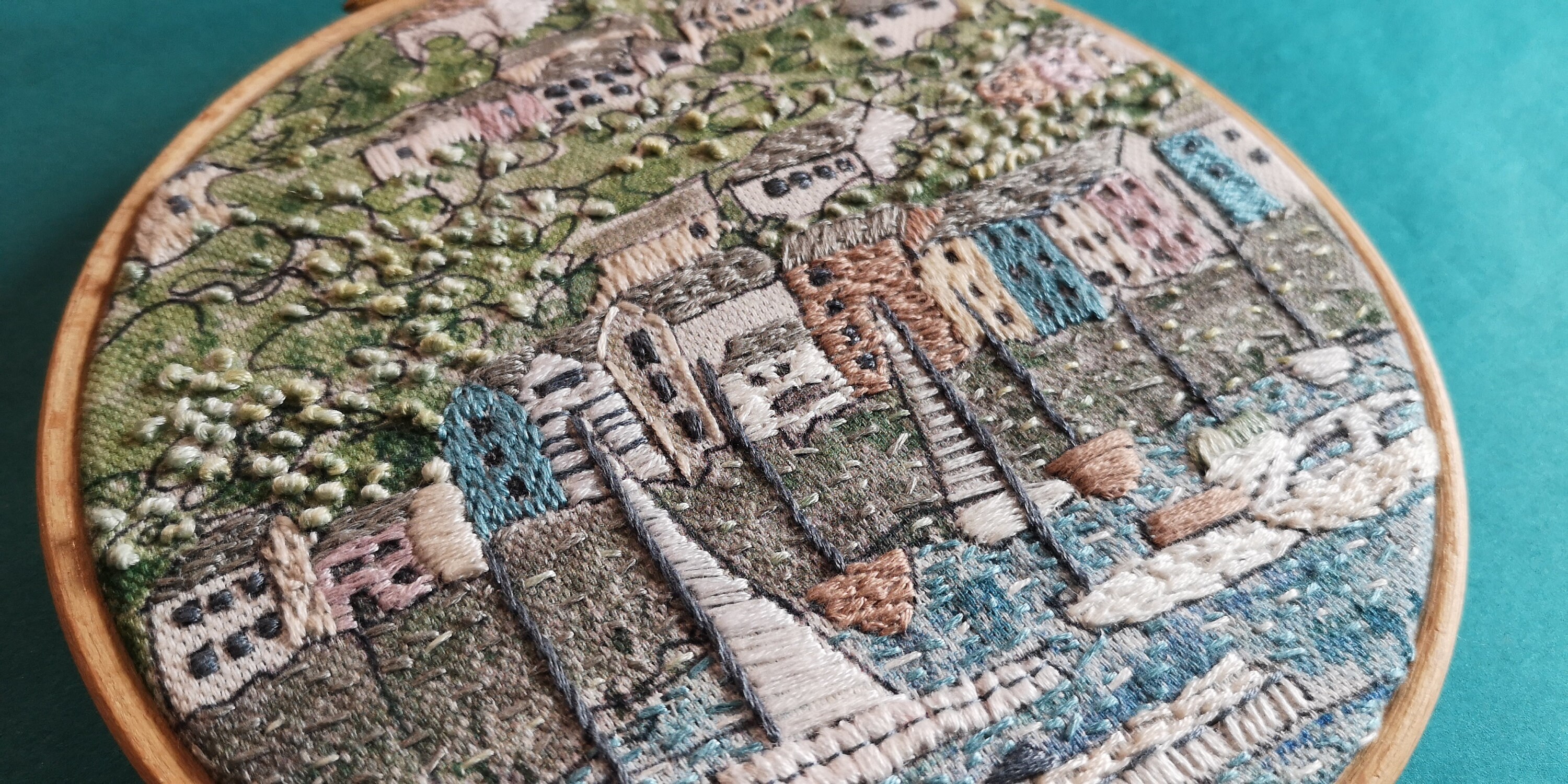 Embroidery Kit Coastal Scene Needlework Craft Kit Etsy UK