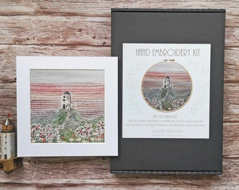 The old lighthouse Landscape embroidery kit