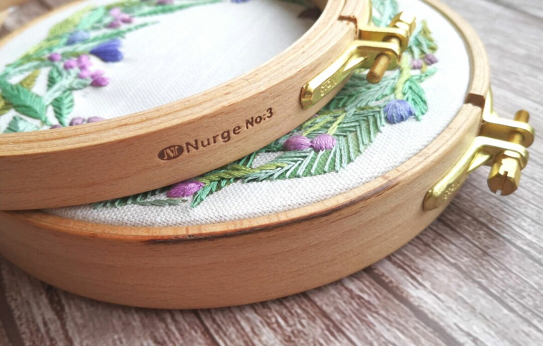 6 Nurge Beechwood Embroidery Hoop Quilting Hoop Cross Etsy