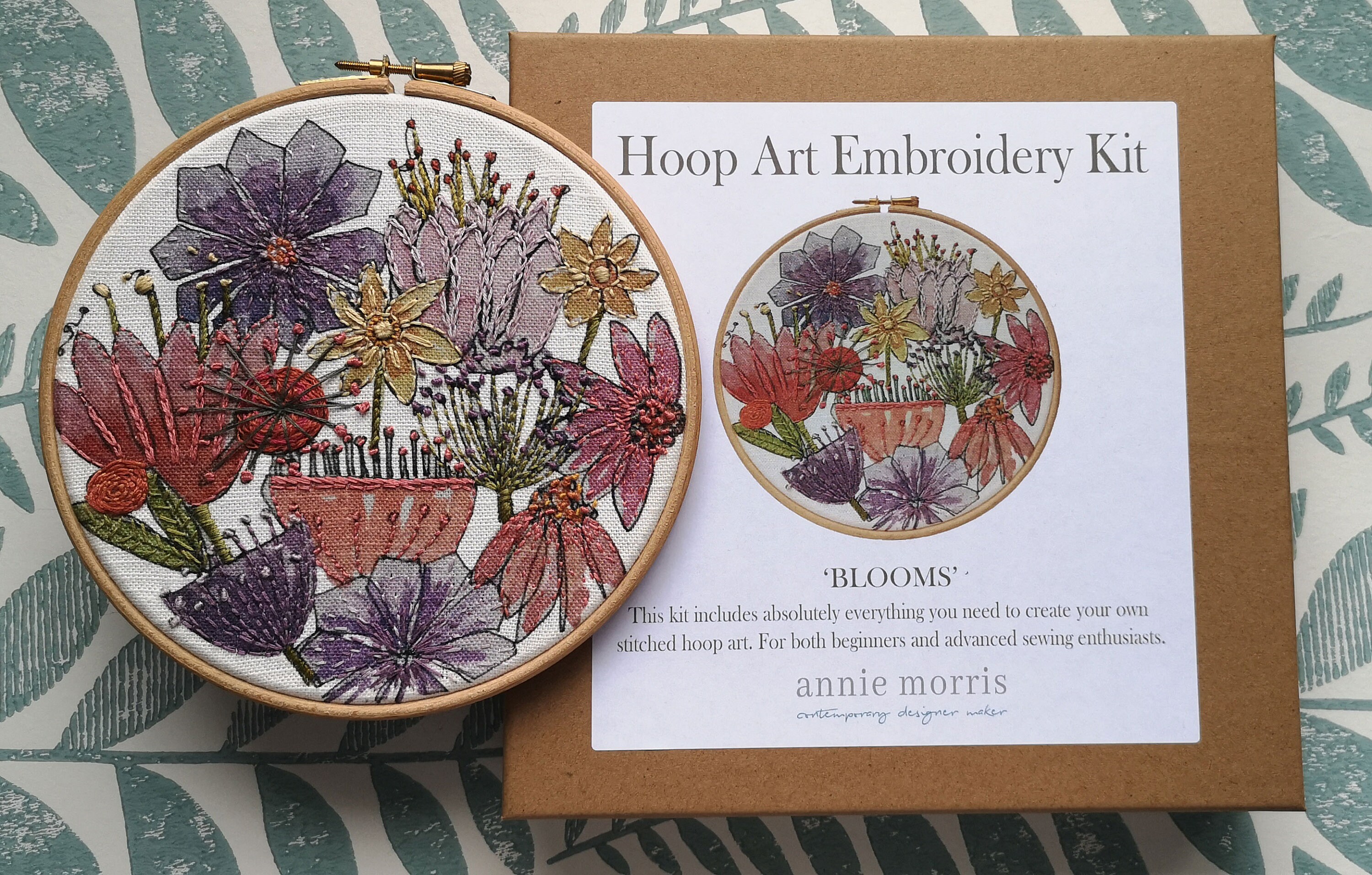 Botanical Embroidery Kit Etsy