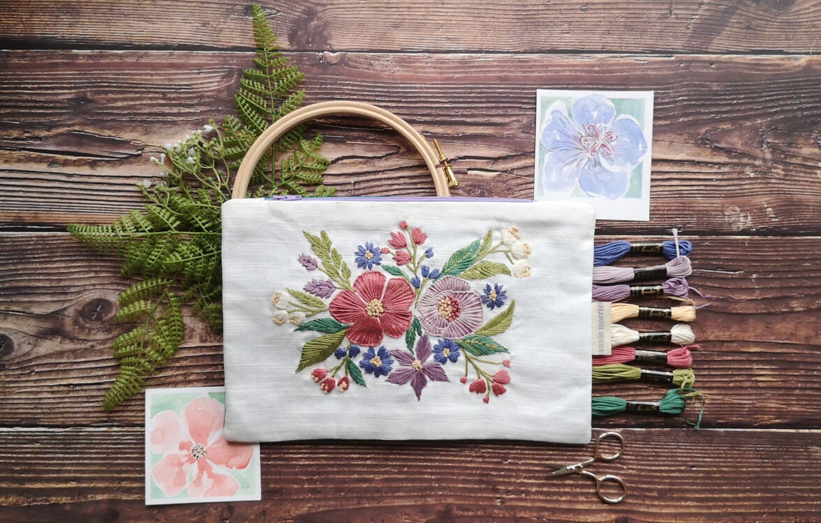 Jutebeutel Besticken Set DHSBGWSX DIY-Stickset – Leinentasche Mit