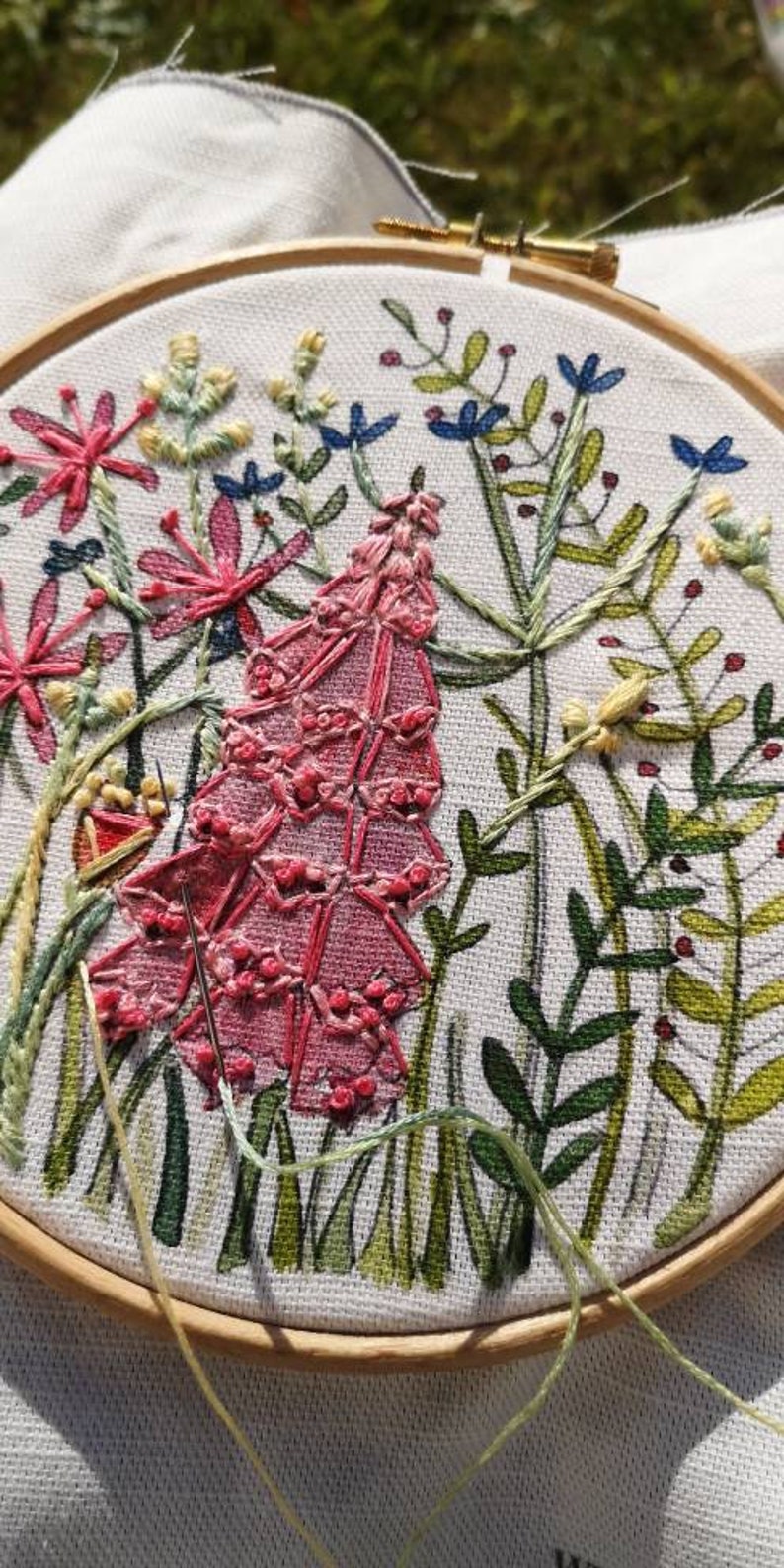 Botanical embroidery pattern Etsy