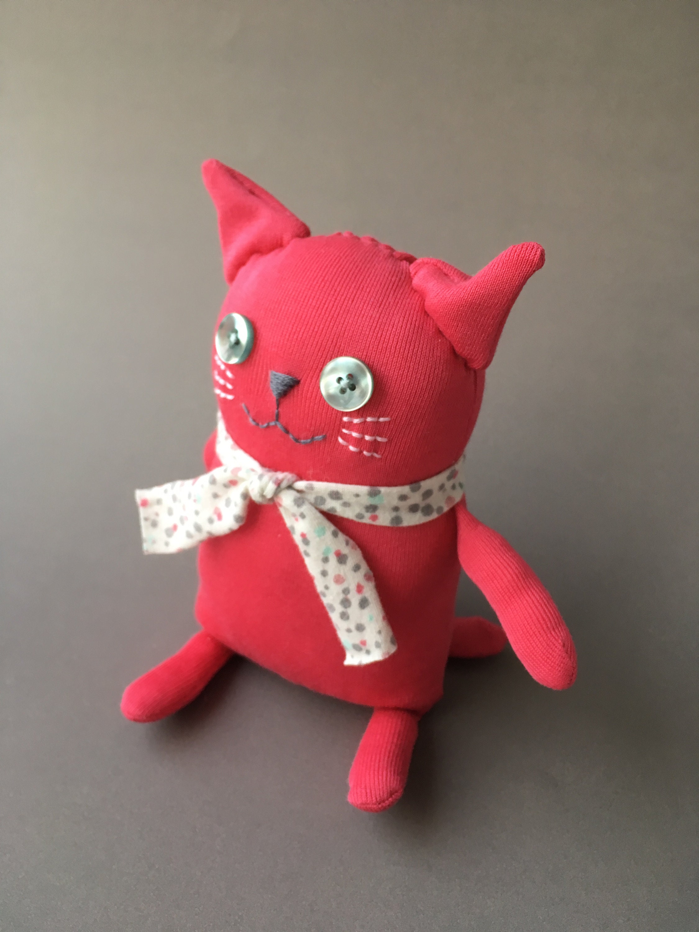pink stuffed kitty